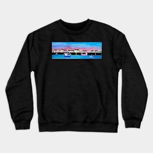 Boats in the Harbour Crewneck Sweatshirt